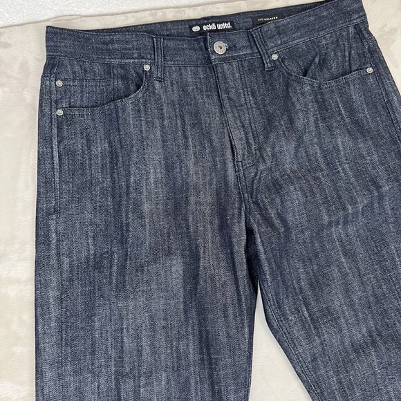 Ecko Unltd Jeans Mens 34x34 Blue Denim Relaxed Fit Loose Y2K Grunge Skater - Picture 2 of 11
